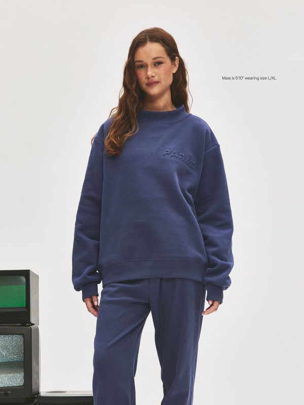 Parke Embossed Mockneck Crown