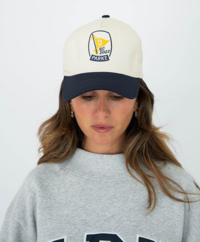 Parke Birthday Flag Hat Cream & Navy