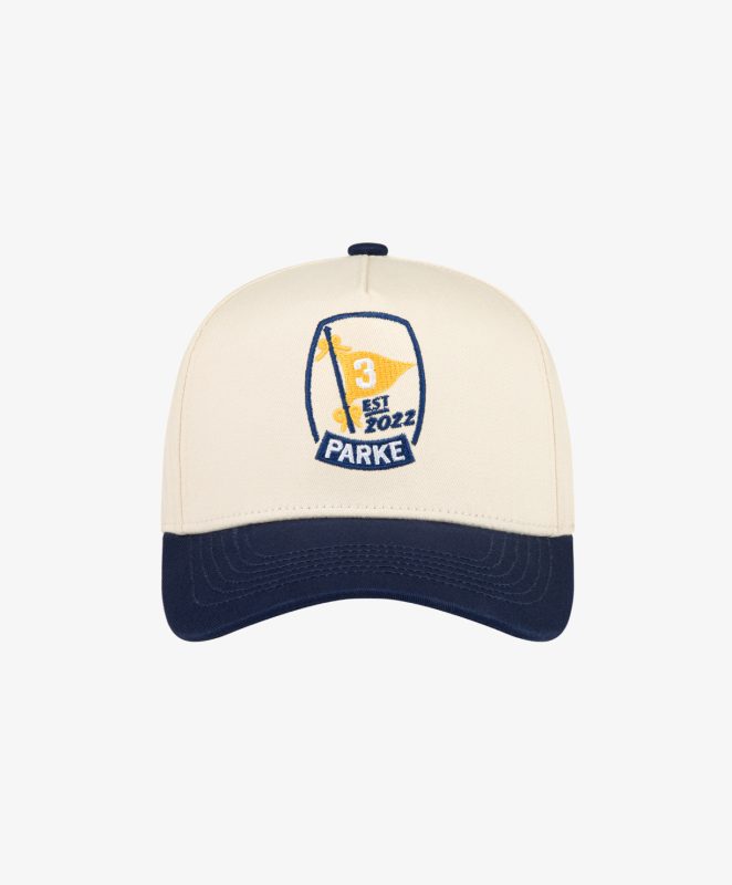 Parke Birthday Flag Hat Cream & Navy