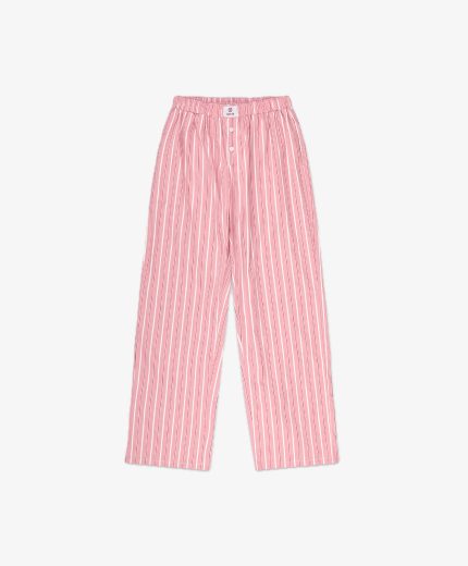 Parke Frill Boxer Pants Light Pink Stripe