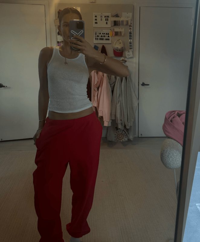 Parke Unisex Sweatpant Ruby Color