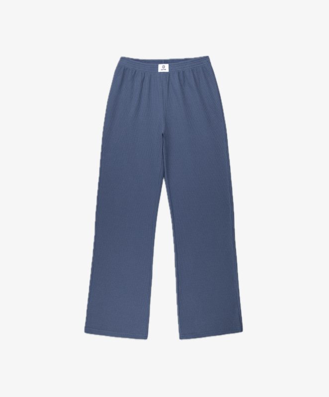 Parke Waffle Boxer Pants Sapphire