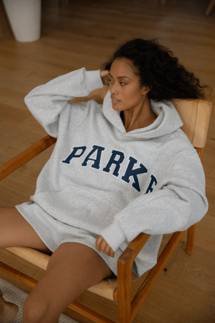 Parke Varsity Hoodie Gray Sweatshirt