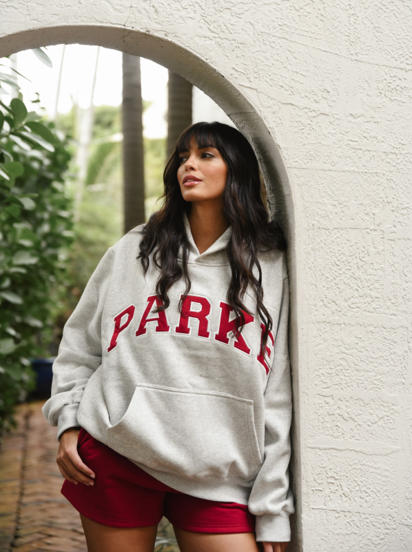 Parke Varsity White Hoodie