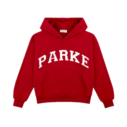 Parke Varsity Red Hoodie