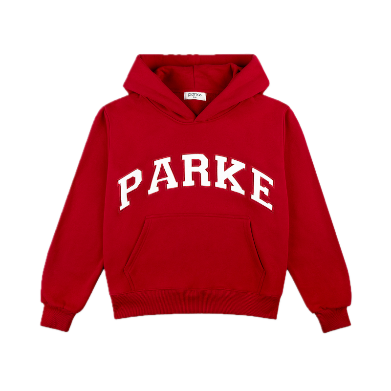Parke Varsity Red Hoodie