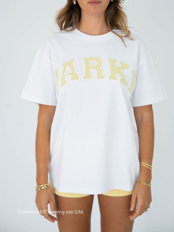 Parke Varsity White T-Shirt