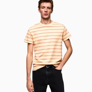 Cream Stripe Tee