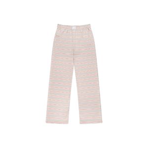 Stripped Cotton Pink Pants